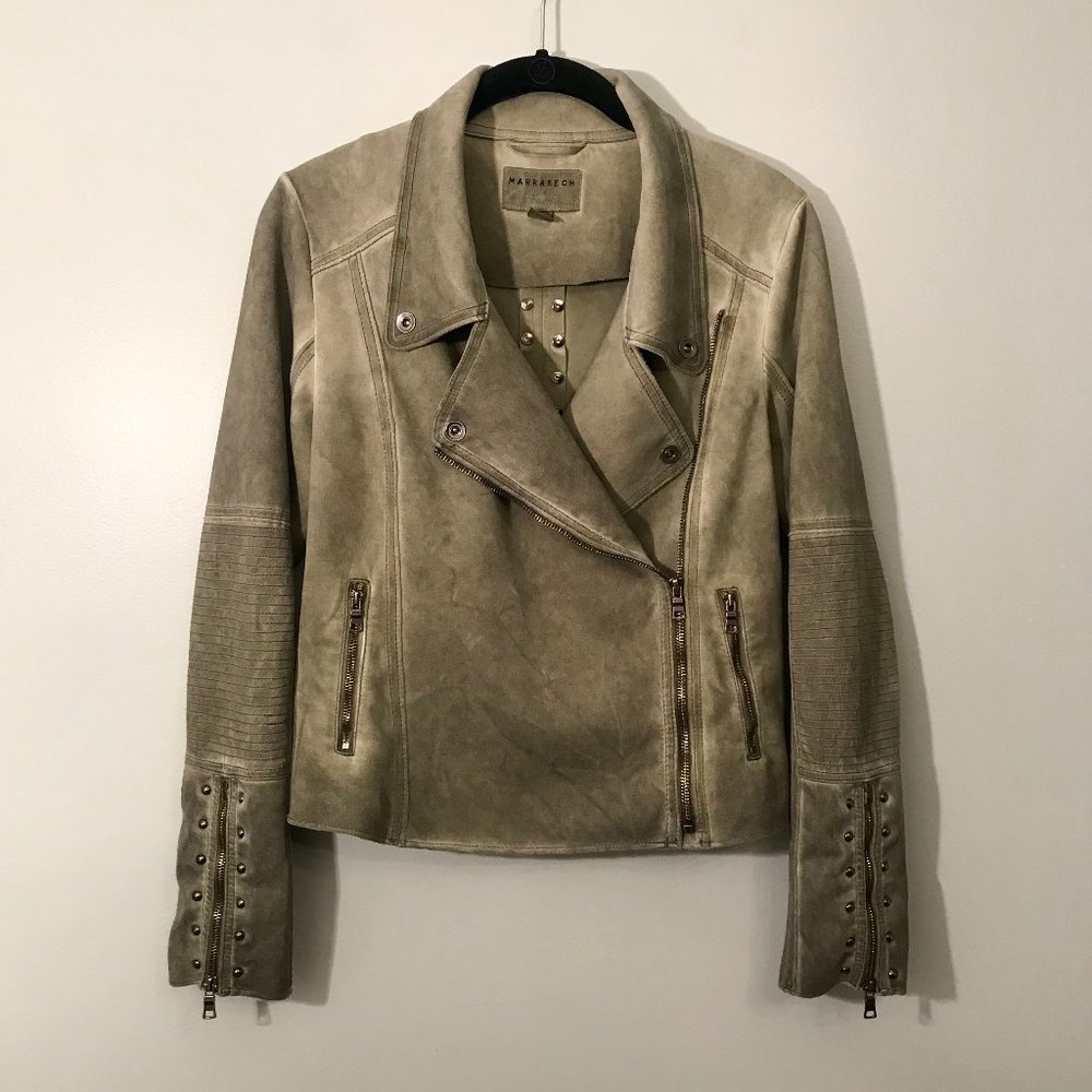 Anthropologie Marrakech Marni Scuba Suede Moto S
